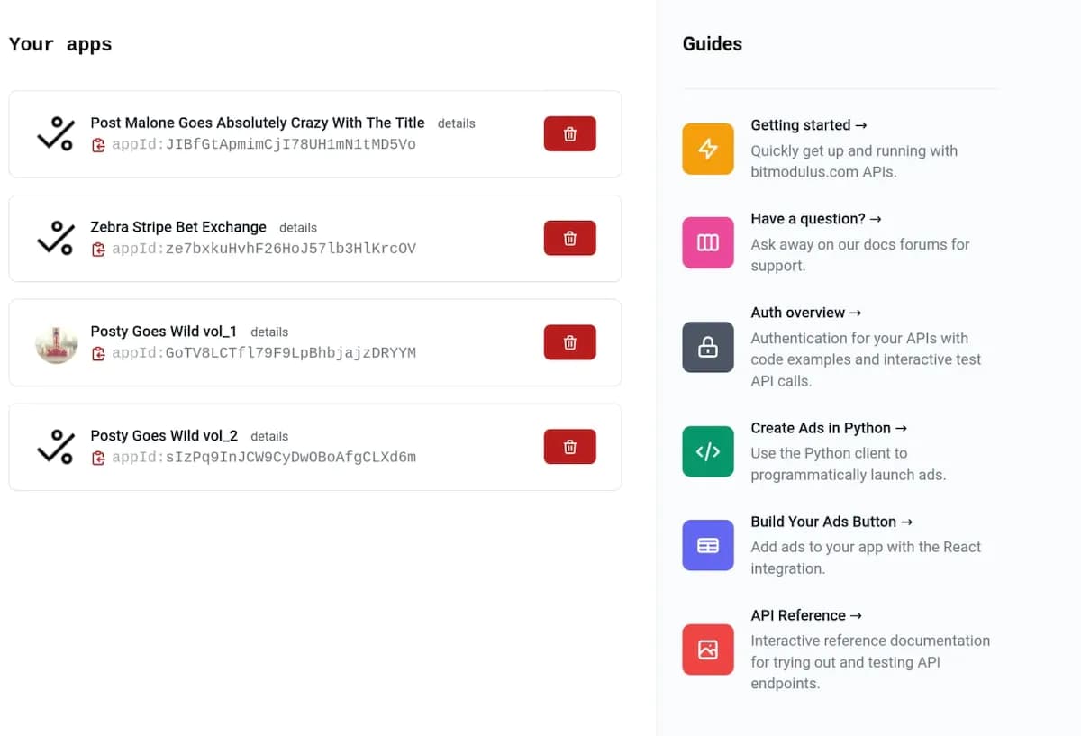 A demo of the tincre.dev Promo dashboard.